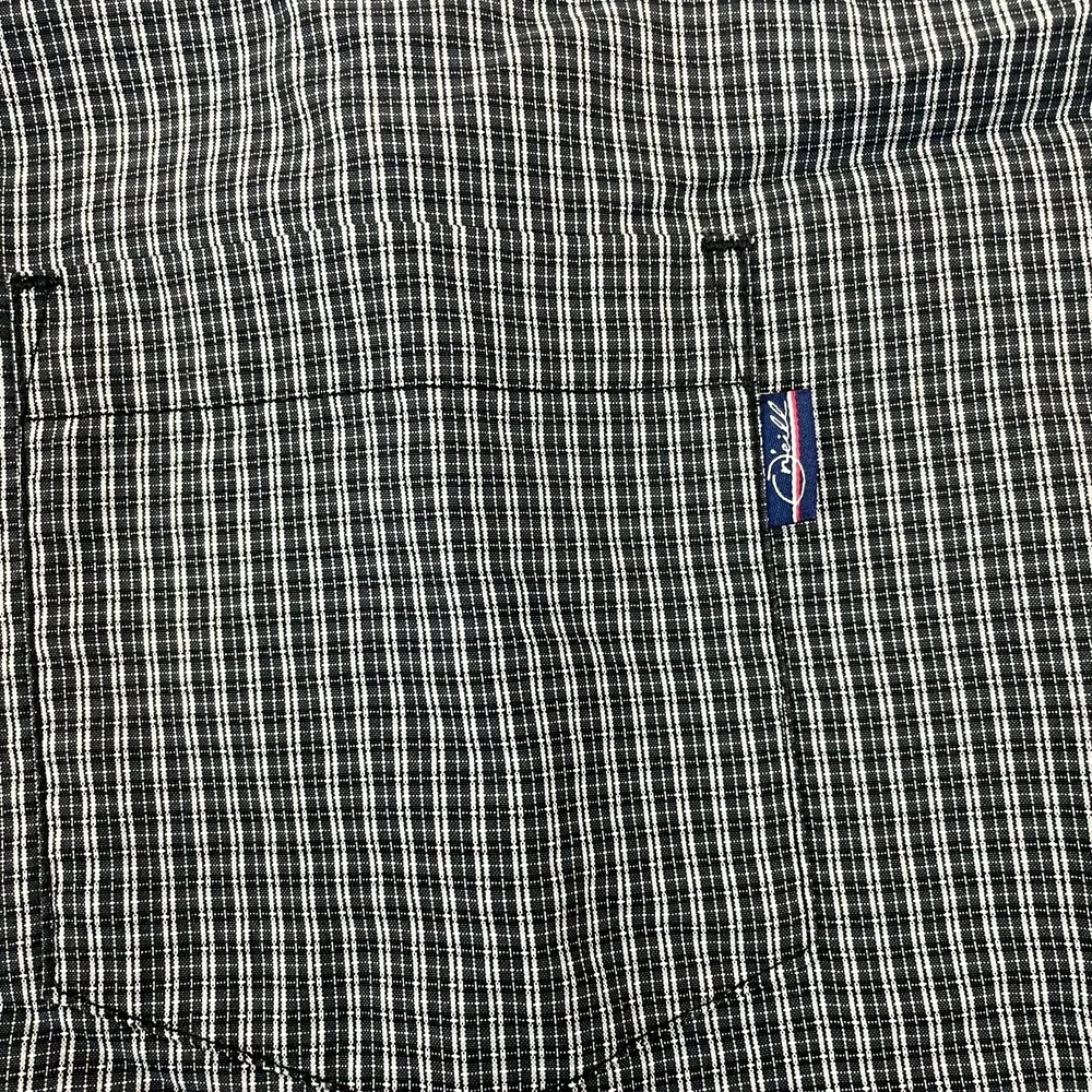 Jack O'Neill Casual Shirt Men 2XL Black Plaid Short Sleeve Classic Fit Button Up